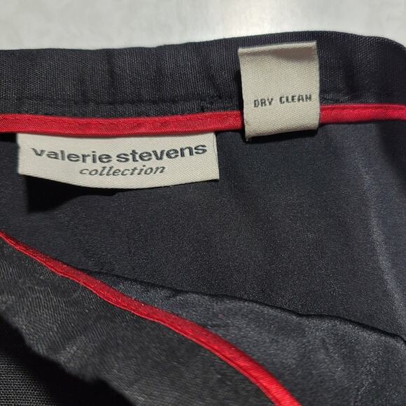 Valerie Stevens Collection Black Grey Linen Blend Trouser Pants Size 14 - Picture 7 of 9